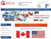 Tablet Screenshot of globalinkvisas.com